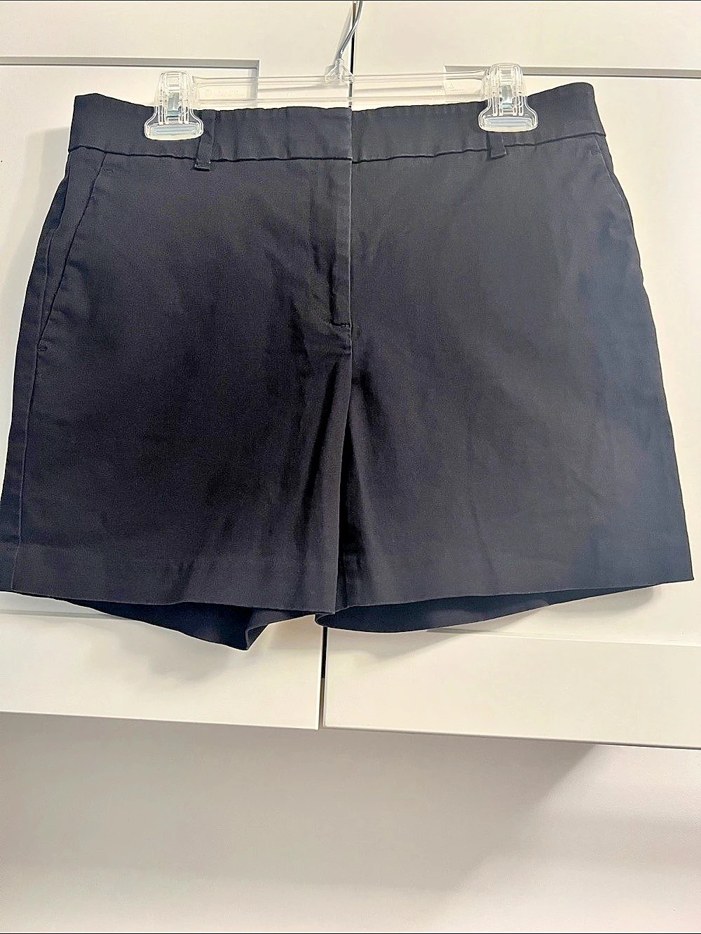 Ann Taylor Black Cotton Blend High Waist Shorts Size 8